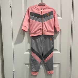 Body Glove Kids Pink and Gray Jogger Set